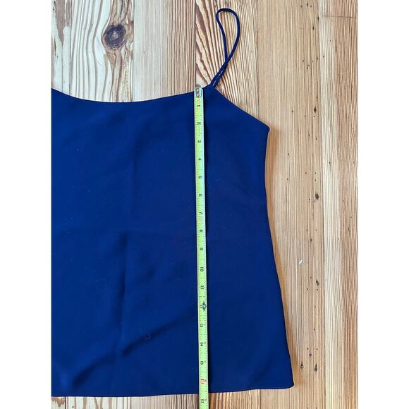Theory Bundle Petite Navy Blue Striped Short Sleeve Knit Camisole Top - Picture 11 of 12